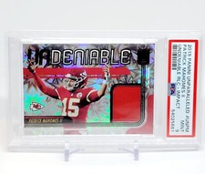 2019 PANINI UNPARALLELED UNDENIABLE RELIC IMPACT PATRICK MAHOMES II PSA 9