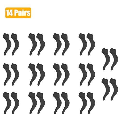 Eyeglasses Ear Grips, Anti-Slip Elastic Comfort Glasses Retainers for Black - Picture 2 of 6
