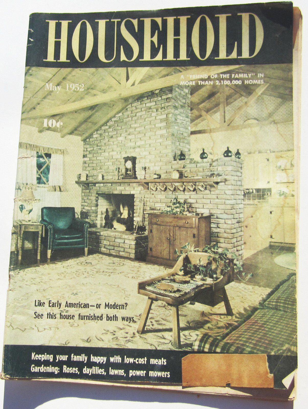 Household Magazine May 1952 Womens Housewife Ads Vintage Good+ (Tradwife Stuff)