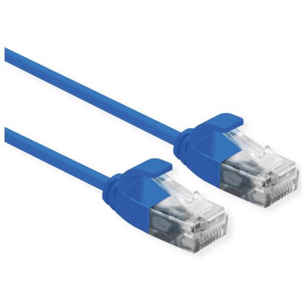 Roline ROLINE CAVO UTP DATA CENTER PATCHCORD CAT.6A, CLASS EA, LSOH, SLIM, BLU,