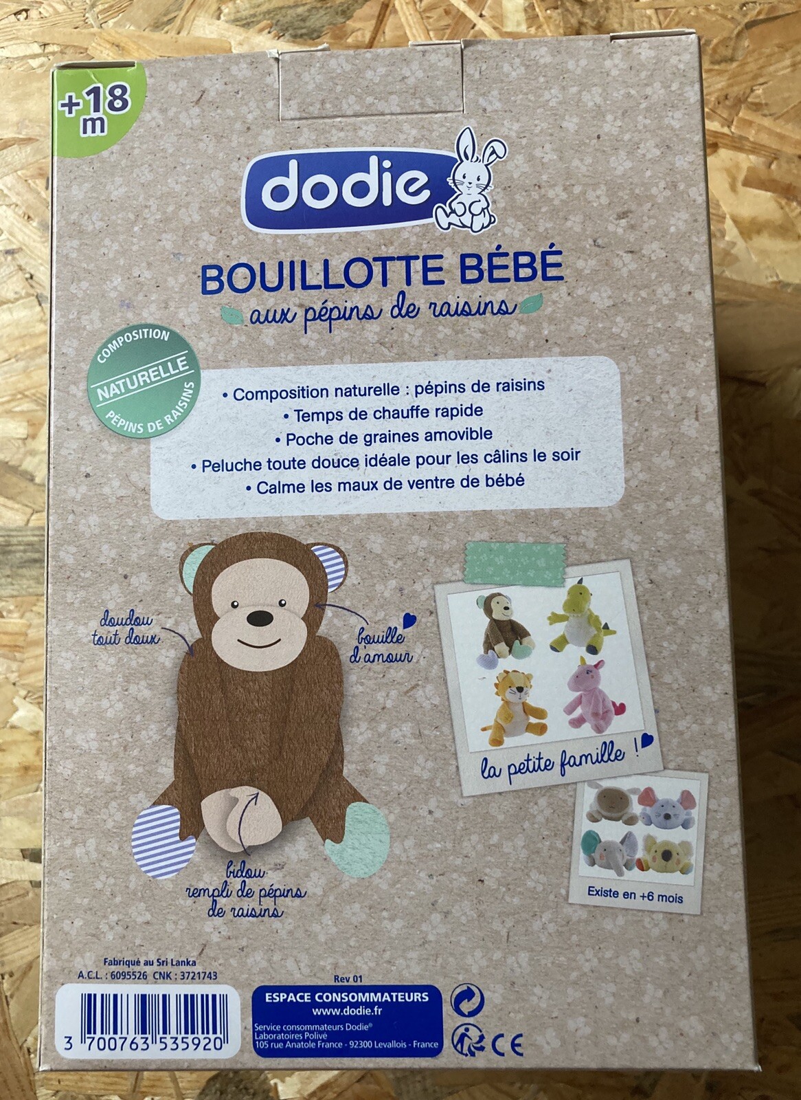 Bebe Et Puericulture Bouillottes Alianzagestion Com Dodie Bouillotte Graines Gorille 18 M