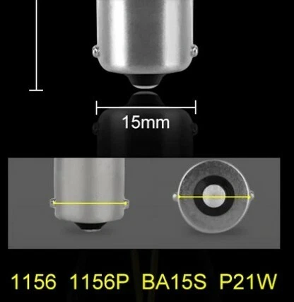 Ampoules LED BA15S P21W 6 SMD Blanc 6000K Feu de recul Voiture Veilleuse Moto - Photo 2/2