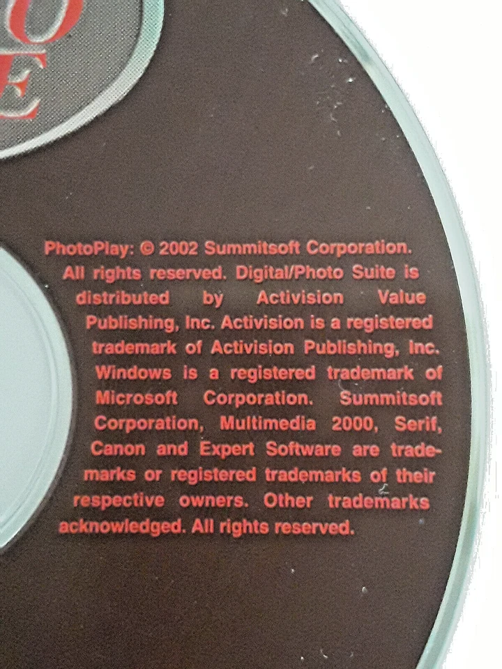 CD Summitsoft 2002 original "PhotoPlay" Expert Software Foto 3 de 3