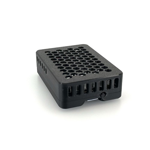 Raspberry Pi 5 Case, Custom 3D Printed with Silicone Bumper Pads, Black - Picture 9 of 24