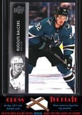 1-2021-22 Upper Deck Rudolfs Balcers San Jose Sharks #393