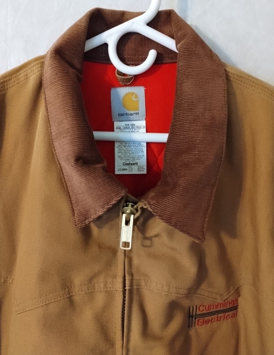 Vintage Carhartt Santa Fe Classic Duck Red Quilt Lined J13 Vintage Carhartt Santa Fe Classic Duck Red Quilt Lined J13