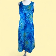 Vintage Y2K Studio I Women's Size 10 Floral Tropical Hawaiian Dress Coconutgirl