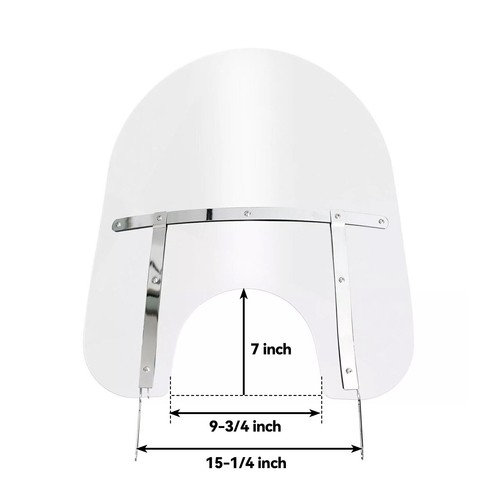 28'' Clear Windshield Windscreen For Harley Davidson Touring Road King 94-23 24 - Picture 4 of 16