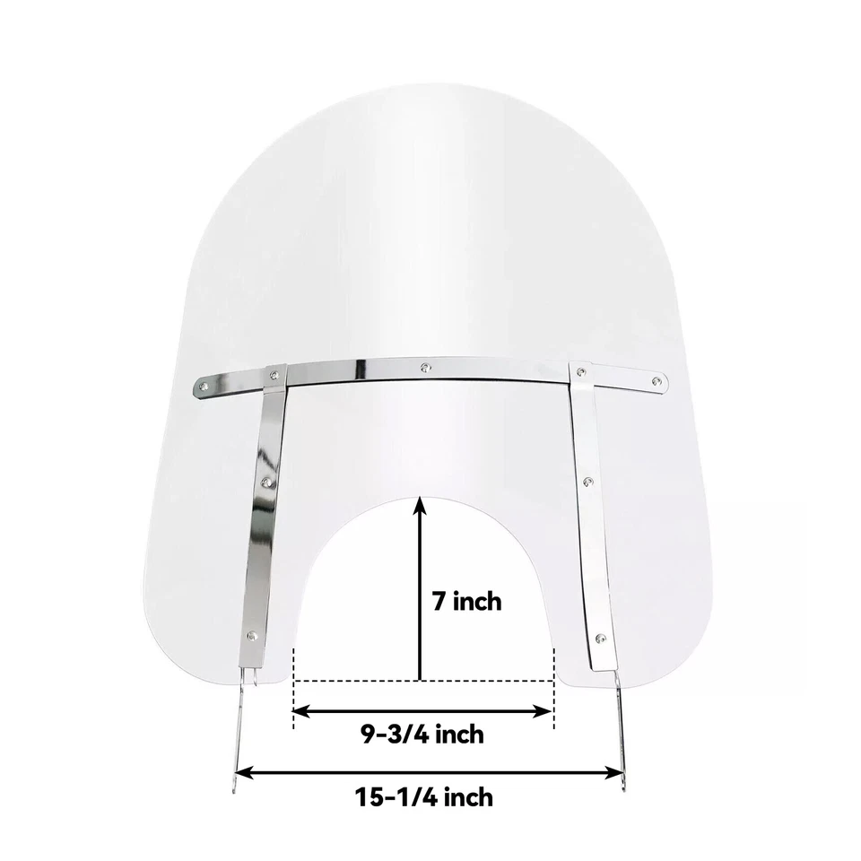 Parabrisas transparente de 28"" para Harley Davidson Touring Road King 94-23 24 Foto 4 de 4