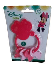 DISNEY BABY MINNIE MOUSE KEY RING TEETHER PINK NIP