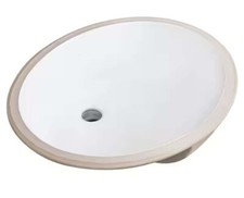 GLACIER BAY 19 1/2  UNDERMOUNT VITREOUS CHINA BATHROOM SINK IN WHITE 923 715 NEW