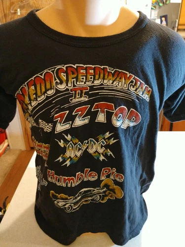 ZZ TOP ACDC Humble Pie Tour Concert T-Shirt SZ M Sammy H Vintage vintage concert t-shirt, vintage, single stitch, B+ condition