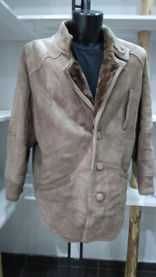 Schafleder Gebraucht Pre-owned Man Hellbraun Gr. 48 MGS098PI