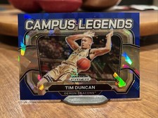 TIM DUNCAN Blue Ice 91/99 Campus Legends 2024 Panini Prizm Draft Picks #1