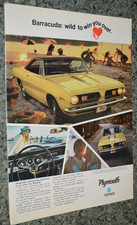 1967 Plymouth Barracuda Formula S Original Advertisement Print Ad 67 383