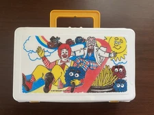 VINTAGE 1987 MCDONALDS CHARACTERS HAPPY MEAL LUNCH BOX / PENCIL CASE