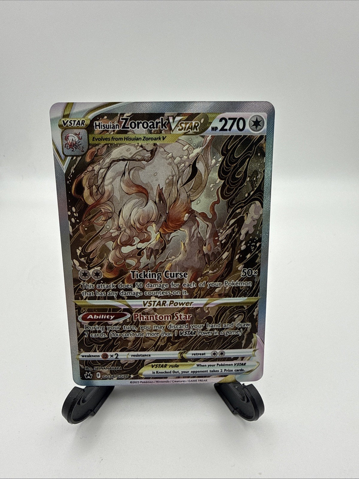 Pokemon Hisuian Zoroark VSTAR GG56/GG70 Holo Crown Zenith Galarian Gallery