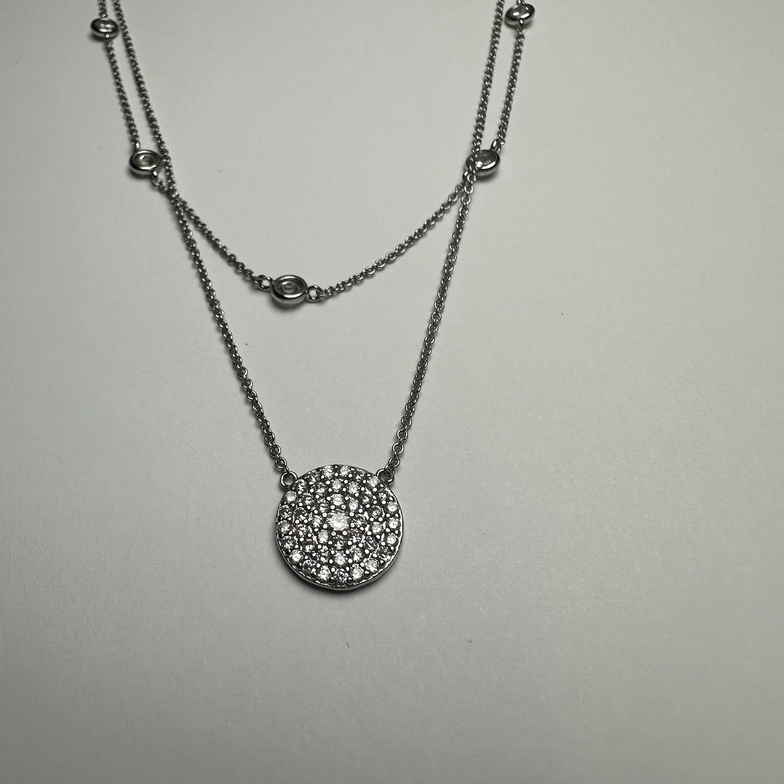 Signed Express Rhinestone Double Layered Strand S… - image 2