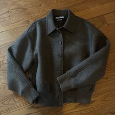 Jacquemus Le Bomber Feltro Jacket 46 Brown
