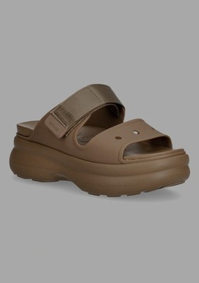 NEW CROCS Soho Two Strap Sandal 212861 Sepia Brown, Super Comfy, Extra Support..