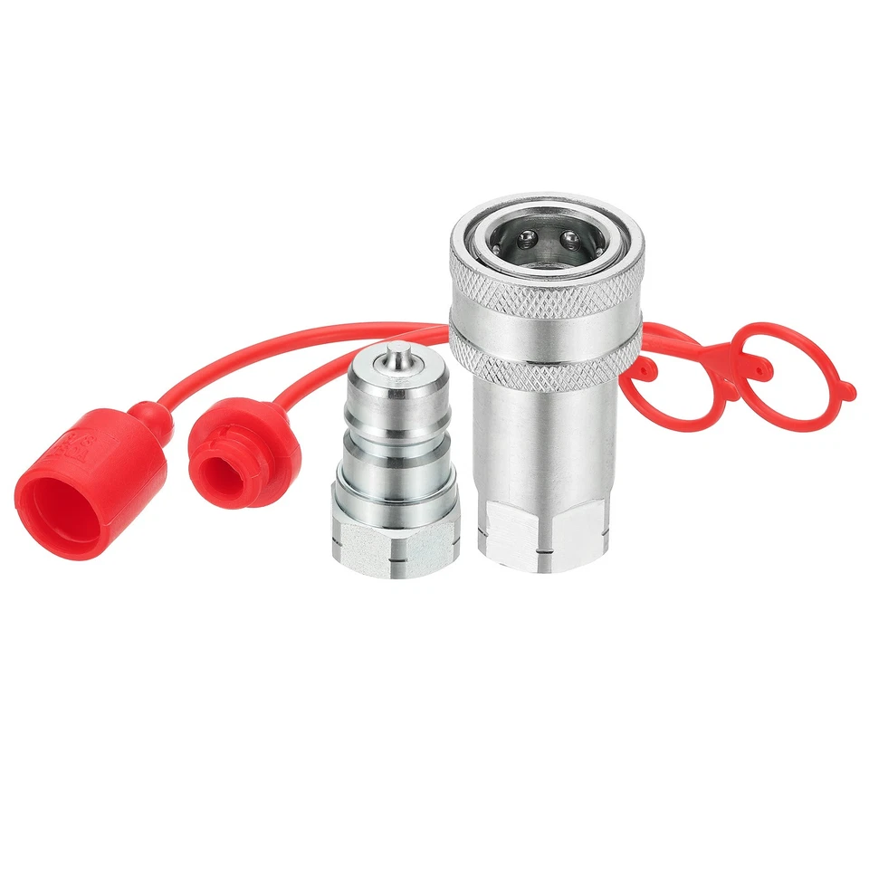 Coupleur hydraulique ISO-A acier 3/8" NPT pour Quick Disconnect - Photo 1/4