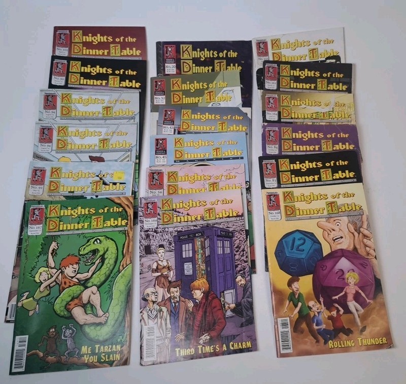 Knights of the dinner table 18x comic book lot. KODT Kenzer Various Bet. 20-169