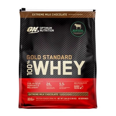 Optimum Nutrition Gold Standard 100% Whey Protein 5.64 lbs 80 Servings Chocolate