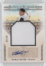 2024 Boys of Summer Jumbo Prospect Material Signatures /99 Noble Meyer Auto