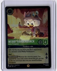 Disney Lorcana Webby Vanderquack - Junior Prospector 93/204 Cold Foil - The First Chapter