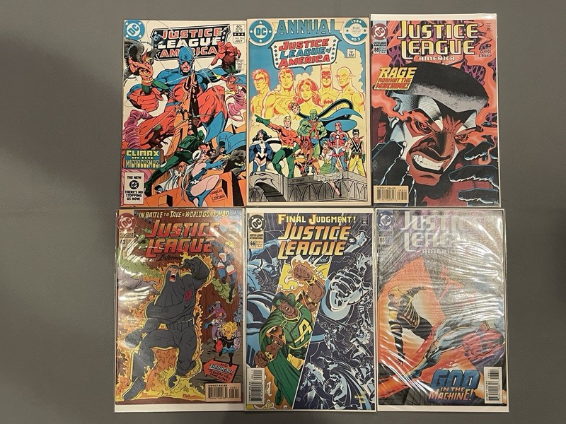 Justice League America Comic Book Lot of 6 Vintage Comics