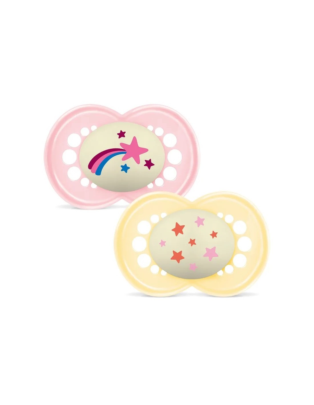 Succhietti Silicone Mam Original Night 6+m Conf. Doppia Rosa - Immagine 2