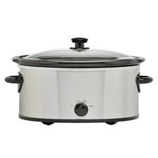 Mainstays 6 Quart Oval Slow Cooker Stainless ...
