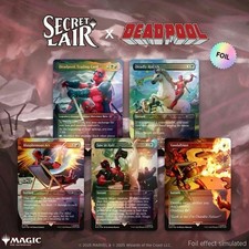 Secret Lair Deadpool MTG Foil Trading Card Set Unopened