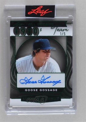 2025 Leaf Metal Sports Heroes Acetate Green 1/5 Rich Gossage Goose Auto HOF qf6