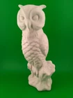 Van Briggle Pottery White Owl Vintage 9.5 Inches - vintage wildlife bird decor