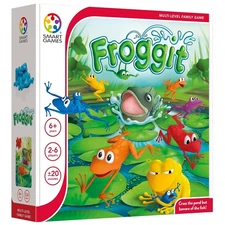 SmartGames Froggit Strategy Board Game with 2–6 Players Family Logic Game Rac...