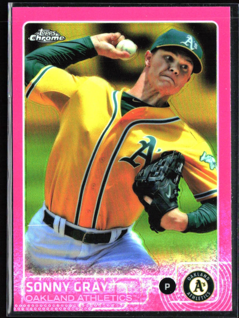 2015 Topps Chrome #133 Sonny Gray Pink Refractor