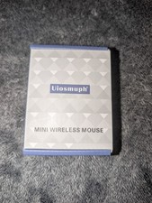 Uiosmuph LED Wireless Mouse, G12 Slim Rechargeable, 2.4G - New