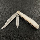 Schatt & Morgan 2001 Series XI Mother of Pearl Mini Trapper Knife 3½" Queen USA — photo 3