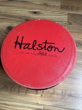 Vintage 1960&rsquo;s Halston By Abbott Tresses Plastic Hat Box *RARE* 7.5in