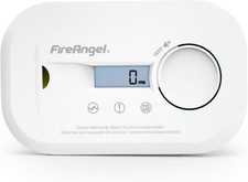 FireAngel FA6812 Kohlenmonoxid Melder, Tragbarer CO Melder mit LCD Anzeige – Mit