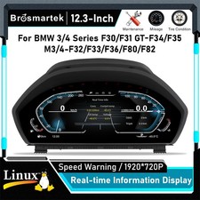 12.3" LCD Digital Instrument Cluster For 3 4 Series F30 F31 F32 F33 F34 F36 NEW