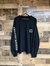 Chrome Hearts Tonal Cross And Horseshoe Soap And Water Long Sleeve Tee Size XXL