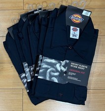 Dickies 1574DN Short Sleeve Work Shirt for Men, SIZE L - Dark Navy