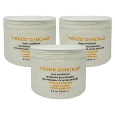 3 Pack Mixed Chicks Detangling Deep Conditioner 8 oz Moisturize Restore Soften