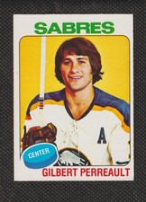 1975-76 GILBERT PERREAULT #10 EX OPC Buffalo Sabres HALL OF FAME NHL Hockey Card