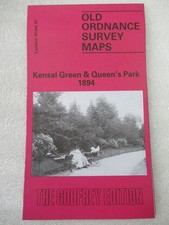 Kensal Green & Queen's Park 1894 Old Ordnance Survey Maps Godfrey Ed. London 47