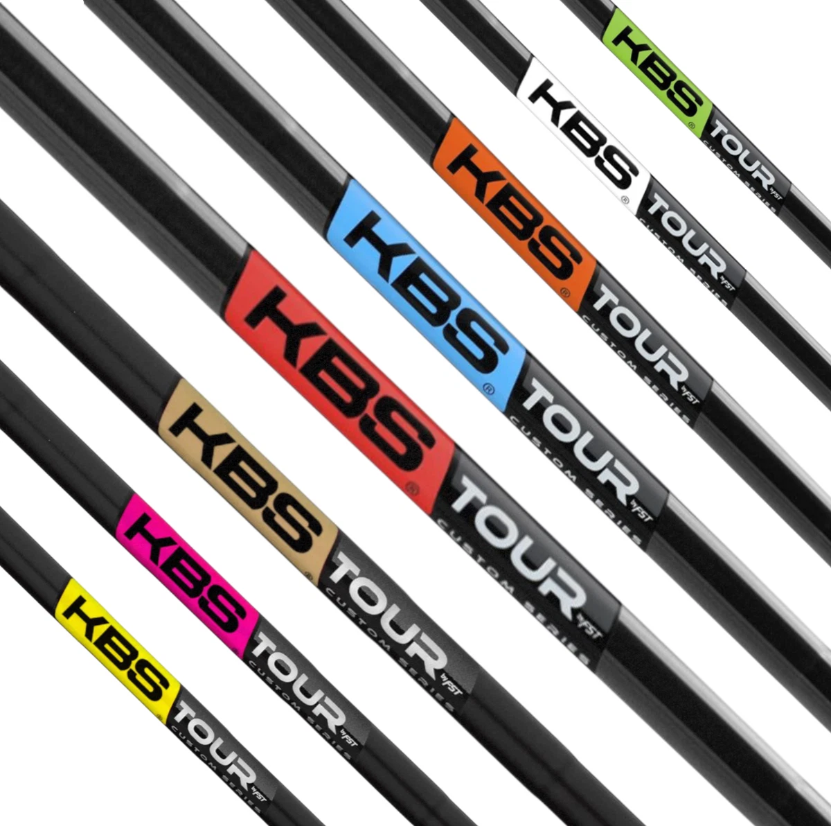 Set De Shafts KBS Custom Series Black Pearl Tour 130X - 3-PW X-Flex - NEUF