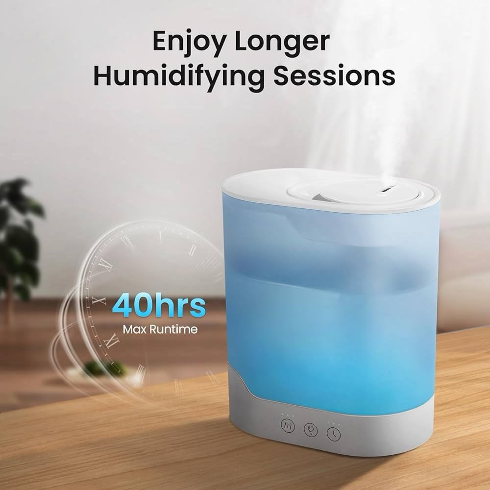 Humidifiers for Bedroom, 3L Ultrasonic Cool Mist Humidifiers for Home Baby Nt...