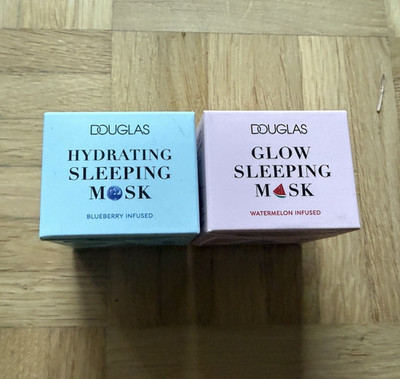 DOUGLAS Nachtmaske Set fürs Gesicht   Hydrating & Glow, Watermelon/Blueberry